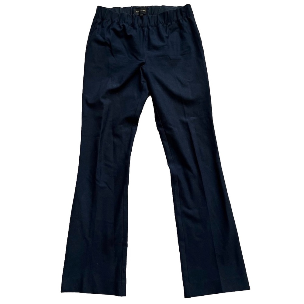 KOBI HALPERIN NAVY PULL ON ELASTIC WAIST PANTS SIZE SMALL MINIMALIST MODERN